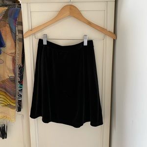 American Apparel Velvet Black Skirt